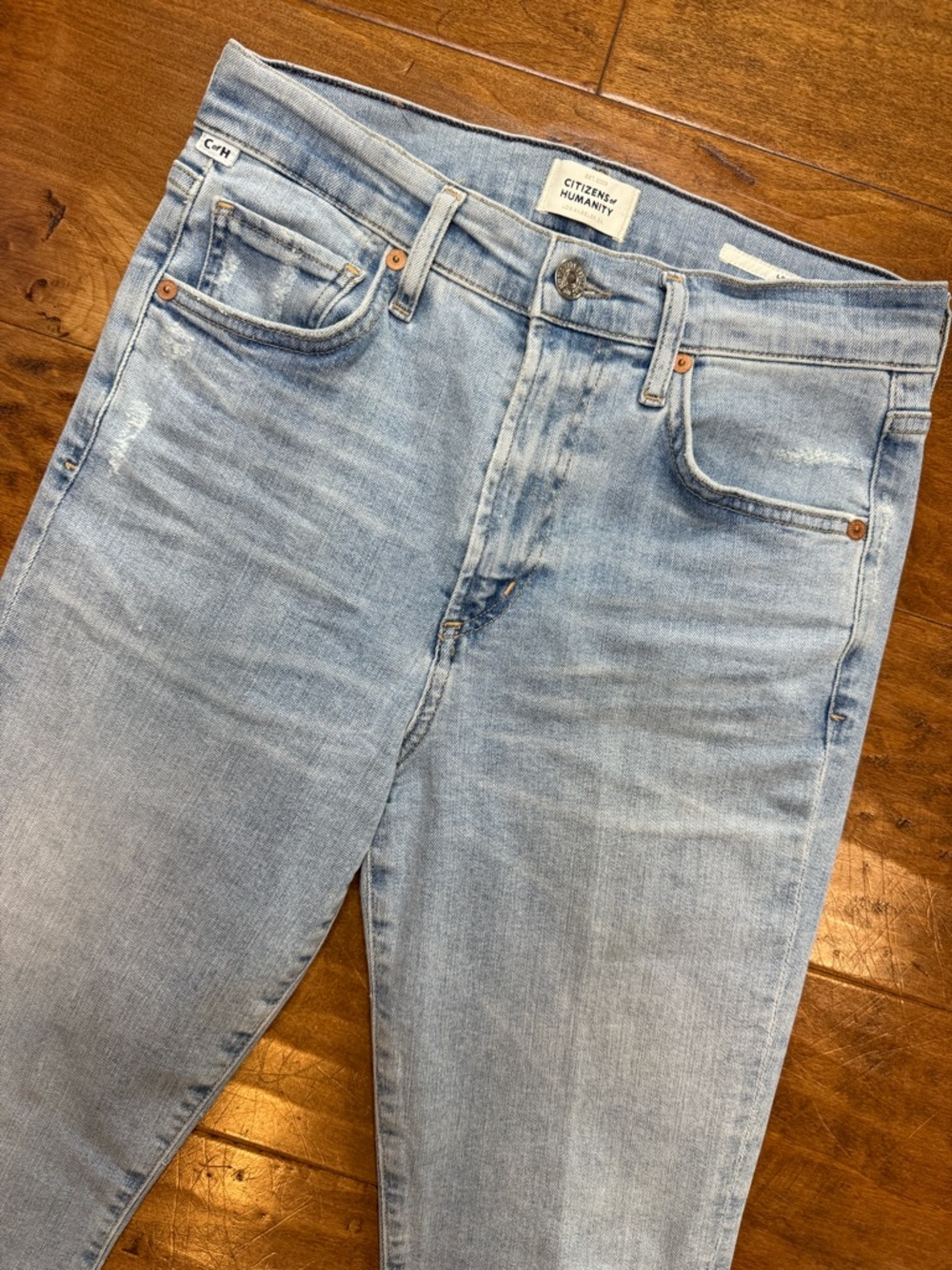 Citizens of Humanity Lilah Flare Jeans Light Wash 26 High Rise - Picture 2 of 12